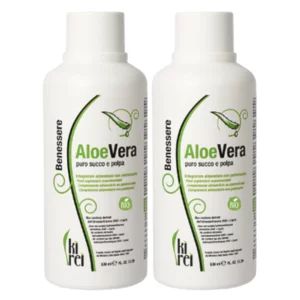 JUS ET PULPE D'ALOE VERA PUR BIOLOGIQUE : 1,06 LT (2 pièces)
