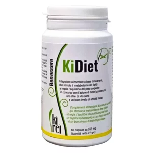Integratore KiDiet con guaranà e tarassaco per il metabolismo dei lipidi, 60 capsule