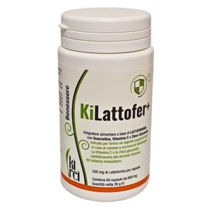 Integratore KiLattofer+ con lattoferrina, quercetina e vitamina C, 60 capsule