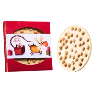 Tavoletta di cioccolato bianco e nocciole Piemonte I.G.P., Il Noccioloso bianco,180g