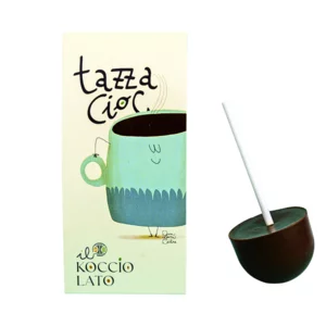 Cioccolata calda su stecco fondente 65%, TazzaCioc, 40g