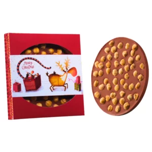 Tavoletta di cioccolato al latte con nocciole Piemonte I.G.P, Il Noccioloso al latte, 180g