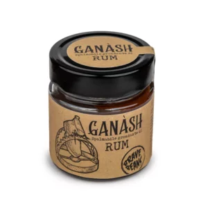 Crema spalmabile ganàche al Rum con cioccolato fondente, 205g