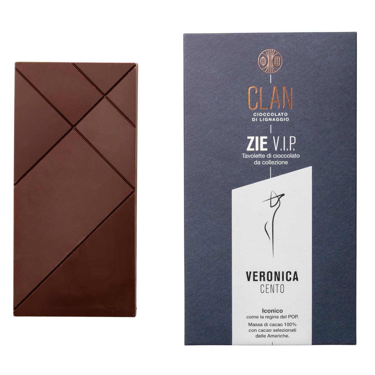 100% Kakaomassetafel, Veronica, 70g
