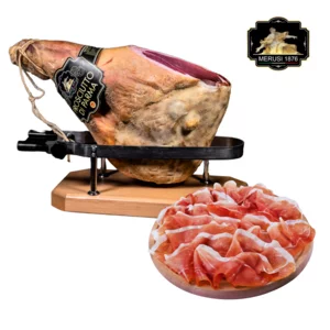 Prosciutto di Parma 24 mesi, selezione Merusi 1876, con osso, 11 kg