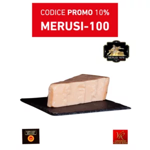 Parmigiano Reggiano vacche rosse 36 mesi selezione Merusi 1876, 500g