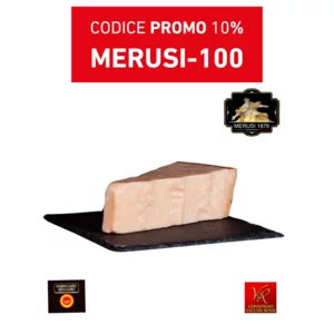 Parmigiano Reggiano vacche rosse 24 mesi selezione Merusi 1876, 600g