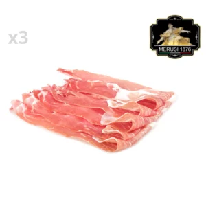 Prosciutto crudo 24 mesi, selezione Merusi 1876, 3x120g