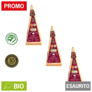 Parmigiano Reggiano BIO, antibiotic free, oltre 30 mesi, crosta singola, 3x500g