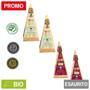 Parmigiano reggiano Bio antibiotic free, 2x500g 24 mesi e 2x500g 30 mesi