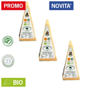 Parmigiano Reggiano BIO, antibiotic free, oltre 23 mesi, crosta doppia,  3x1kg