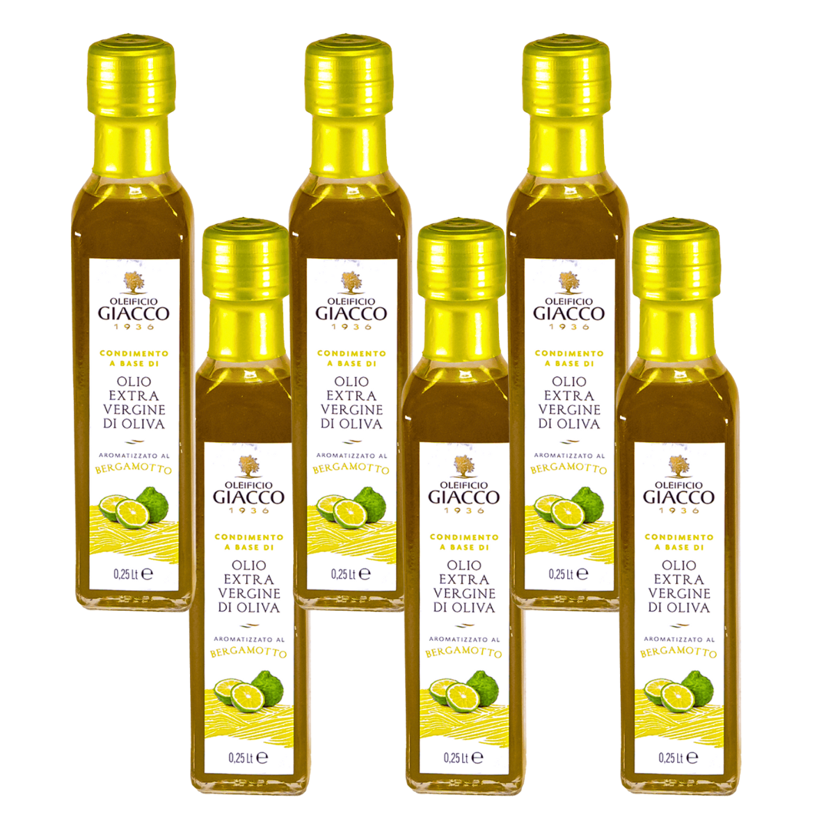 Dressing mit Bergamottegeschmack in EVO-Öl, 6 x 250 ml