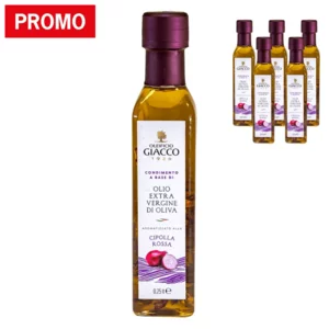 Condimento aromatizzato alla cipolla rossa in olio EVO, 6x250ml