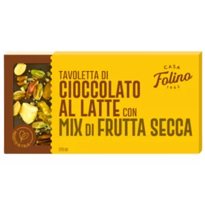 Milchschokoladenriegel mit Trockenfruchtmischung