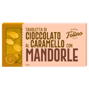 Karamell-Schokoriegel mit Mandeln