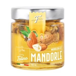 Miele di acacia con mandorle Miedelizia, 250g