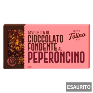 Tavoletta di cioccolato fondente al peperoncino, 120g
