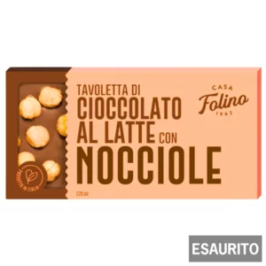 Tavoletta di cioccolato al latte con nocciole intere, 120g