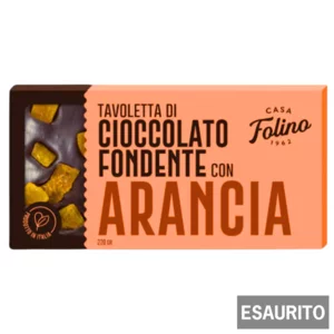  Tablette de chocolat noir aux morceaux d'orange
