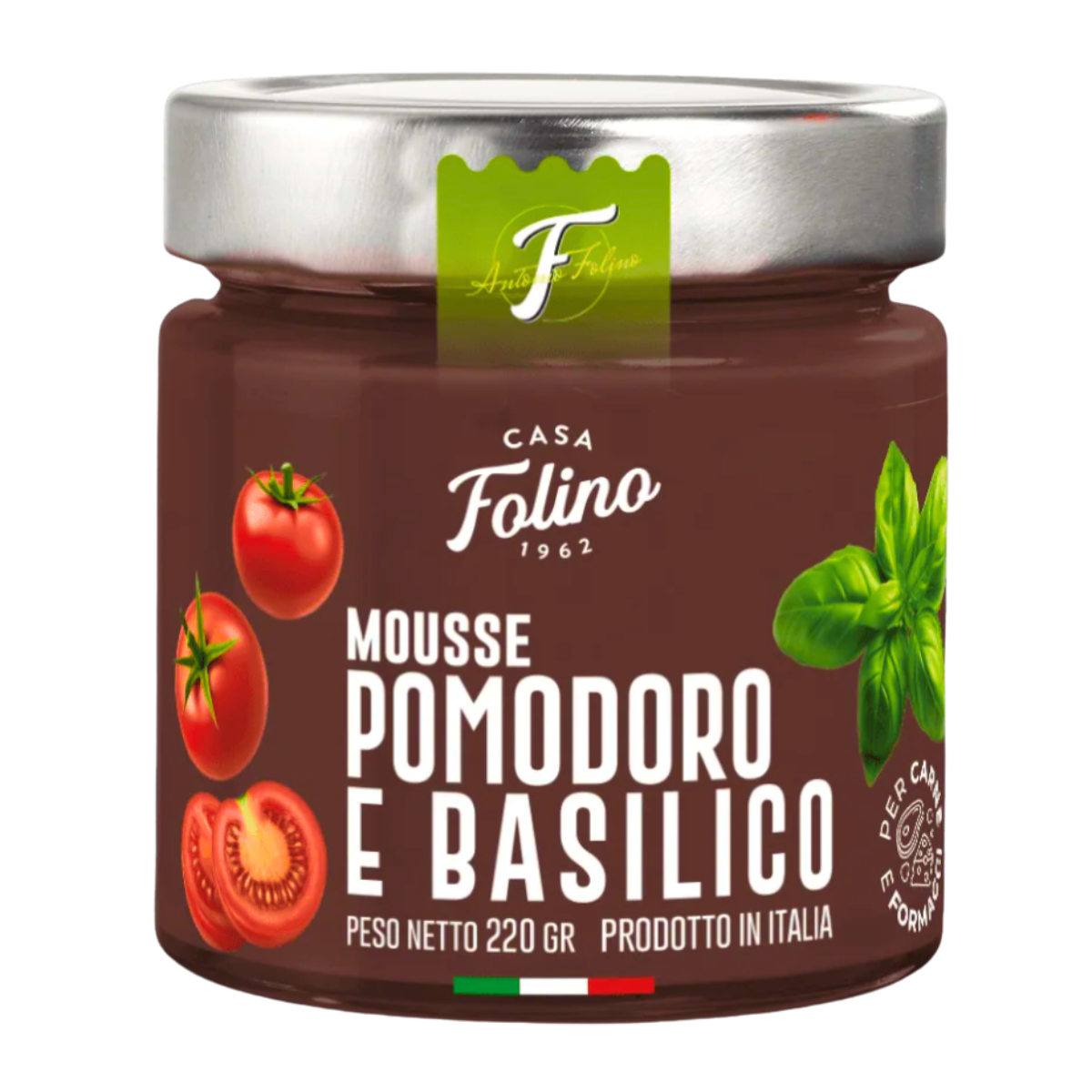  Käsemousse mit Tomaten und Basilikum 220 gr