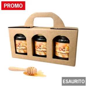 Box degustazione mieli: bergamotto, melata e clementino, 3x500g
