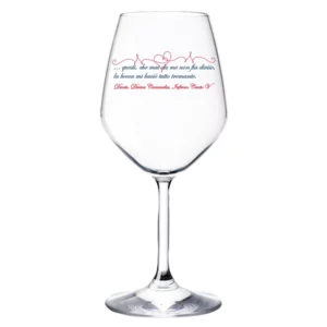 Calice da vino in vetro: Dante, 21cm