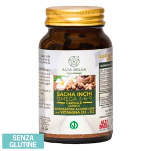 GÉLULES DE SACHA INCHI (OMÉGA 3-6-9) ET DE VITAMINES D3 ET K2 - PRODUIT VÉGAN