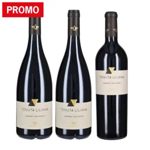 Cabernet Sauvignon Tenuta Liliana IGP  annate 2021, 2022 e 2023, 3×75cl