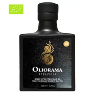 Olio EVO greco Bio Olympia IGP Oliorama Exclusive in bottiglia, 500ml